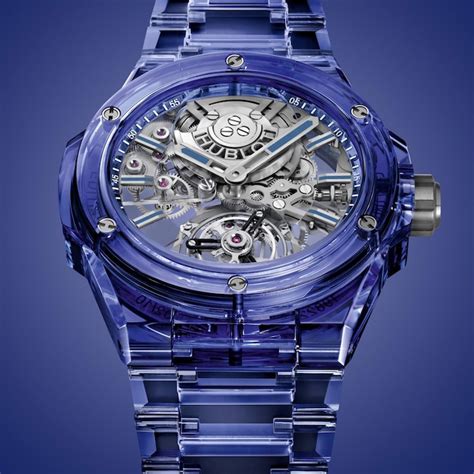 hublot uhr blau|hublot sapphire tourbillon.